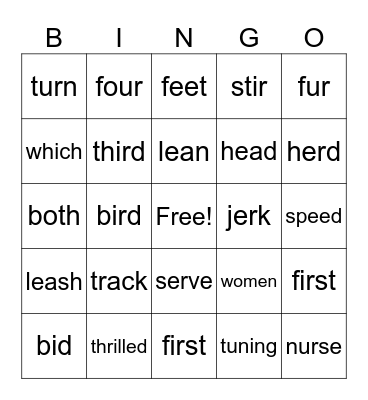 sipps plus lesson 33 Bingo Card