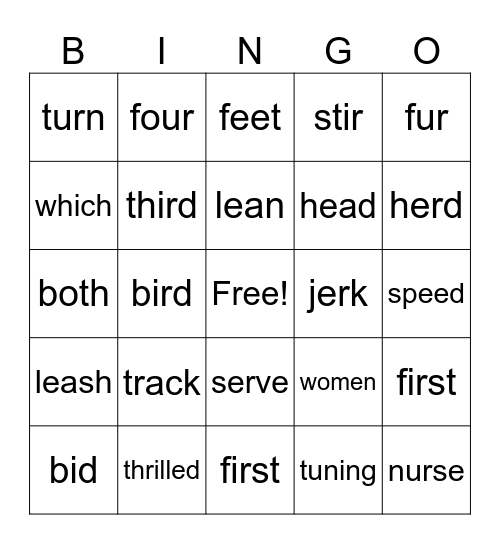sipps plus lesson 33 Bingo Card