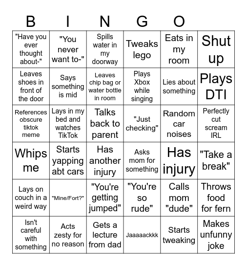 John Bingo Card