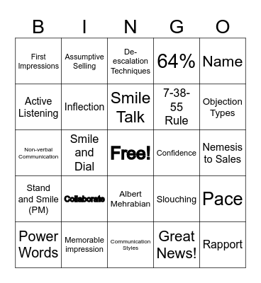 Soft Skills for ESRs Bingo Card