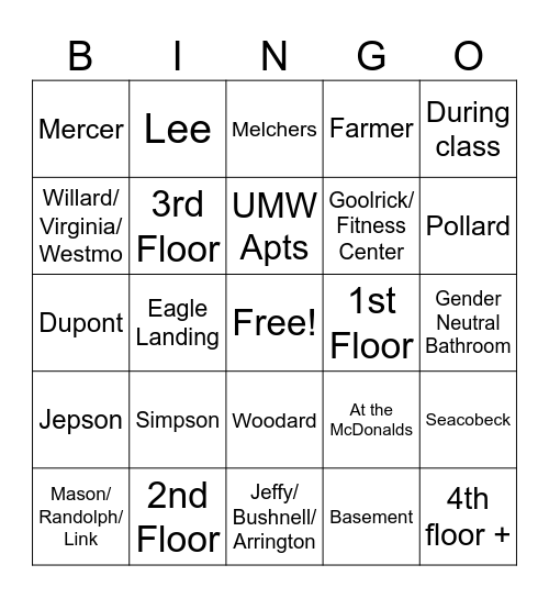 Shingo Bingo Card