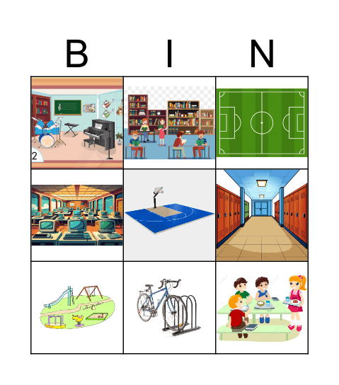 School bingo Card