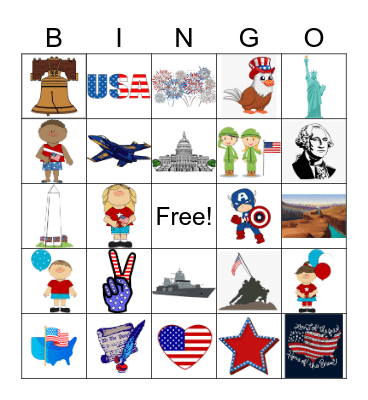 Patriot Day Bingo Card