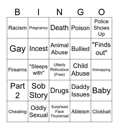 Tomorrow's Teachings Bingo Card