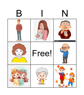 Family Bingo Card