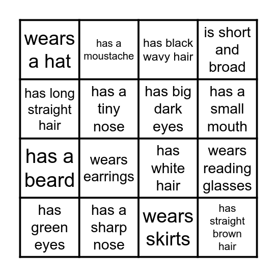 Find someone who Bingo Card