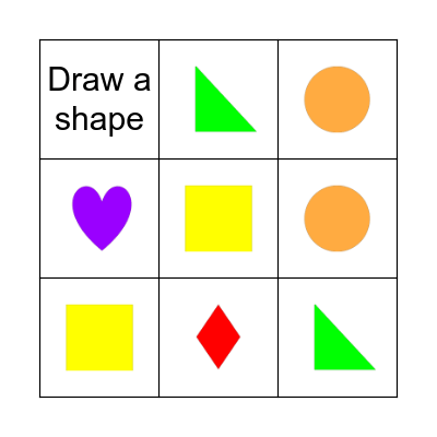 Shape Bingo! Bingo Card