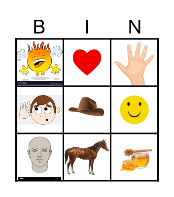 Reception Bingo Card