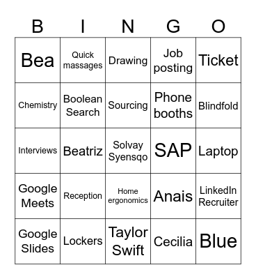 Office Bingo Card