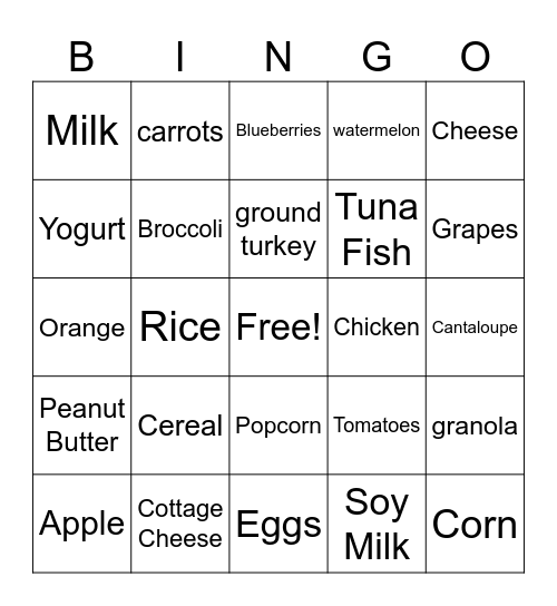 Balanced Bingo Card