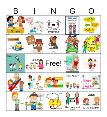 RESPECT Bingo Card