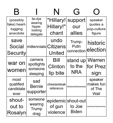 The Good Guys - Night 2 Bingo Card