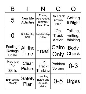 Skills System BINGO! Bingo Card