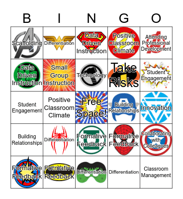 Lawrence Super Teacher Bingo Card