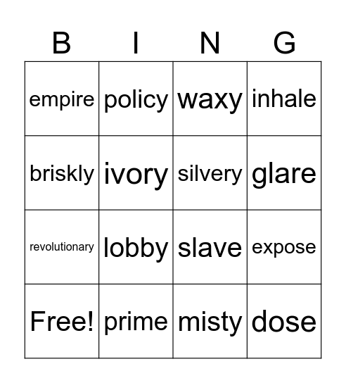 Bingo Card