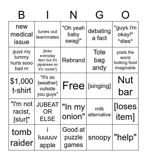 Ed Bingo Card