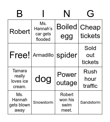 Deductive Reasoning Bingo Card
