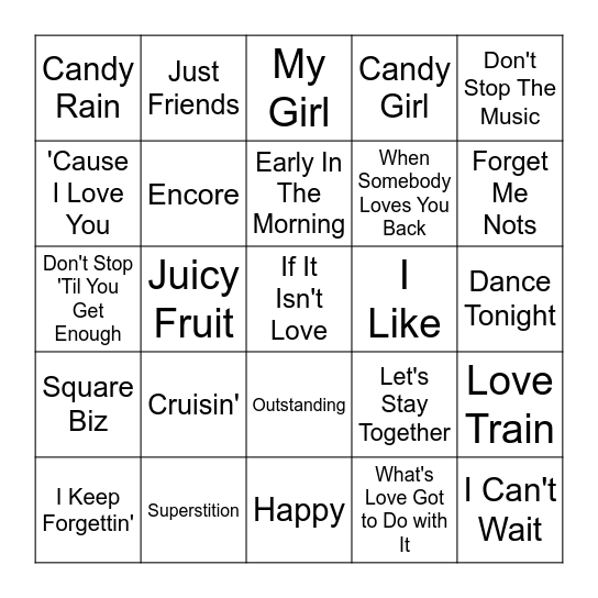 VIBE BINGO ROUND ONE Bingo Card