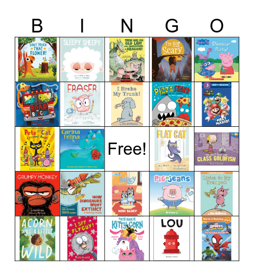 Book Fair Bingo Card