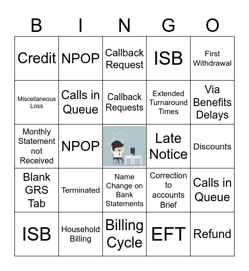 Billing Bingo Card