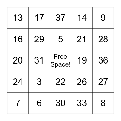 Bingo Card