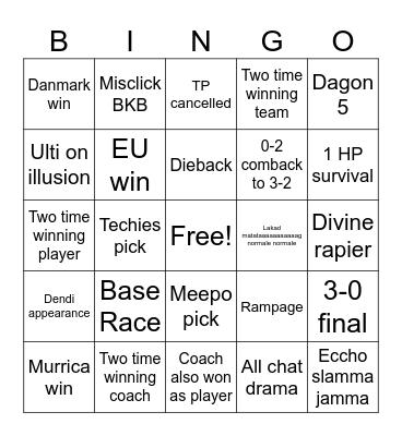 TI 2024 BINGO Card