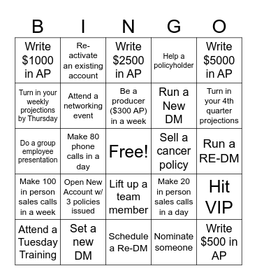 Karnes District Bingo Card