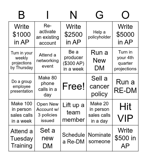 Karnes District Bingo Card