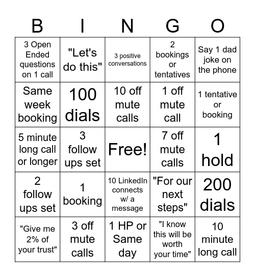 Best Sellers Bingo Card