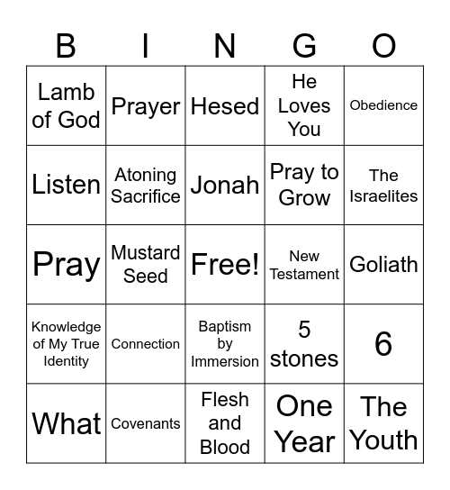 Conference Bingo Card