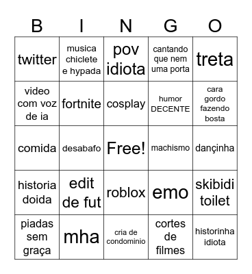 tiku teko Bingo Card