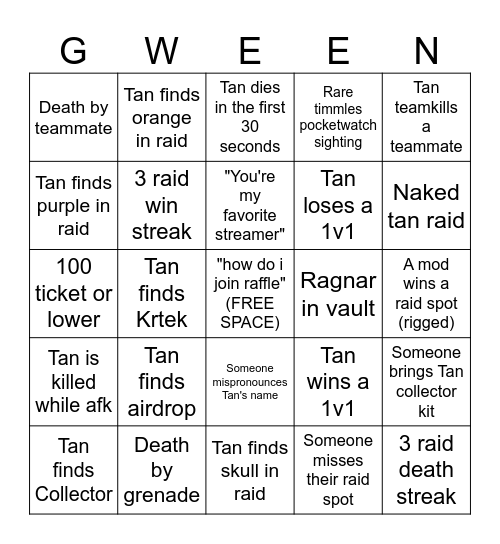 Community Day Bingo Card