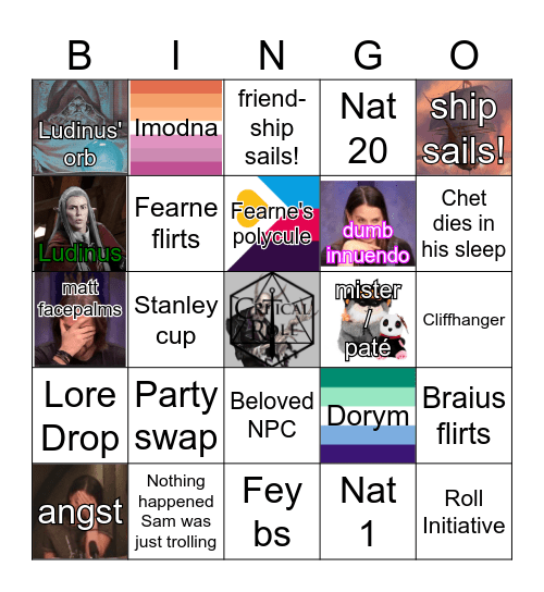 Let's get that dragon Bingo Card