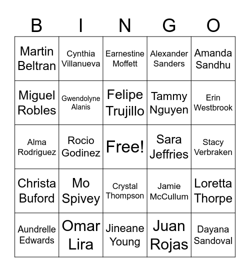 Customer Care Appreciation Week Bingo Card