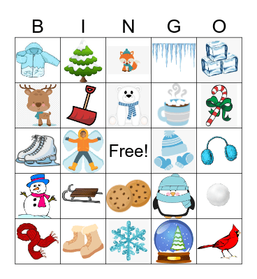 Winter Bingo Card