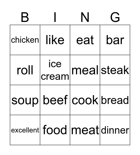 Start UP 1 Bingo Card