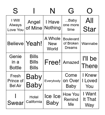 September All Hands Bingo Card