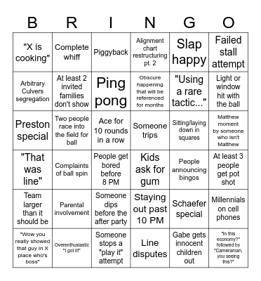 4-Square Bingo 2 Bingo Card