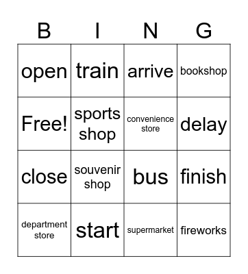 Una Bingo Card