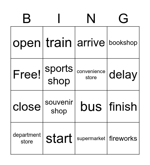 Una Bingo Card