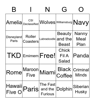 Happy Birthday Sweet 16 Lily!!! Bingo Card