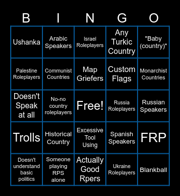 CBW Bingo Card