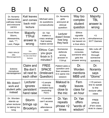 SMD28 Bingo #2 Bingo Card