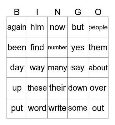 Bingo Card