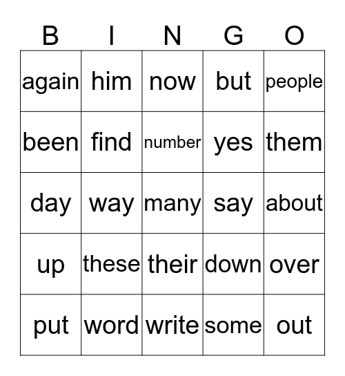 Bingo Card