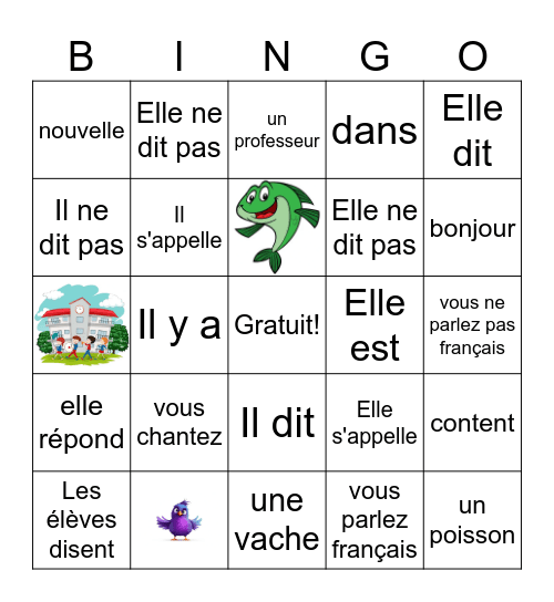 Véronique LaVache Bingo Card