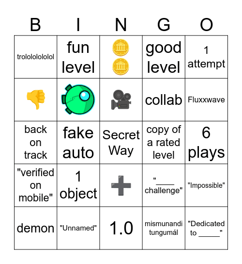 recent tab bnino maybe Bingo Card