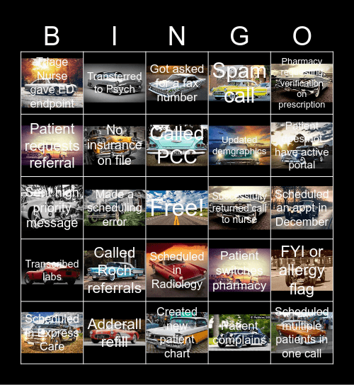 Bingo 9/13 Bingo Card