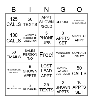 BDC Bingo Card
