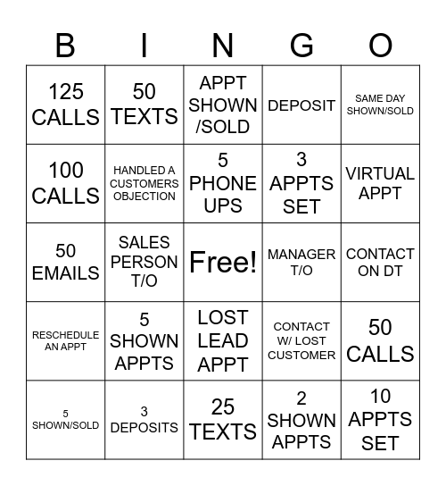 BDC Bingo Card